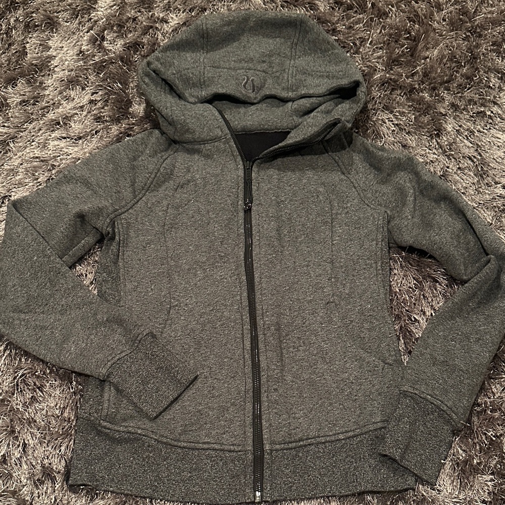 Lululemon size 6 Gray Hoodie Jacket Sweater